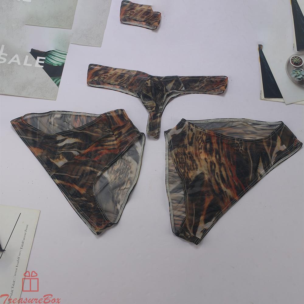 Quần Lót Nam Dạng Lưới Màu Xám