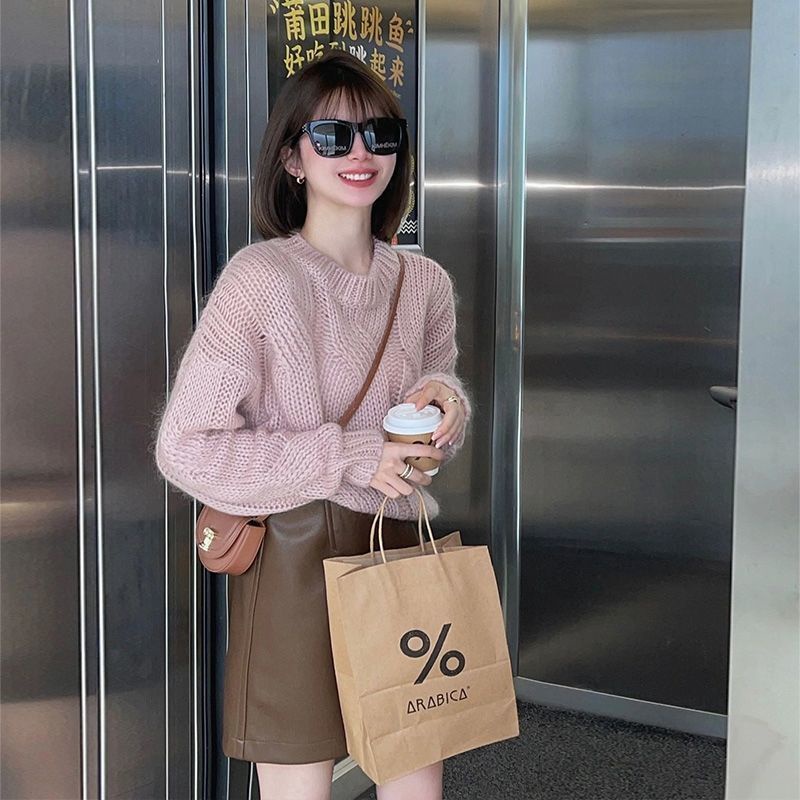 Áo Len Sáp Mềm Cao Cấp Phong Cách Pháp Thời Trang Thu Đông Cho Nữ