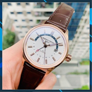Đồng hồ nam chính hãng Frederique Constant  Timer GMT FC-350VT4H4 - Máy cơ tự động - Kính Sapphire Bảo Hành 12 Tháng