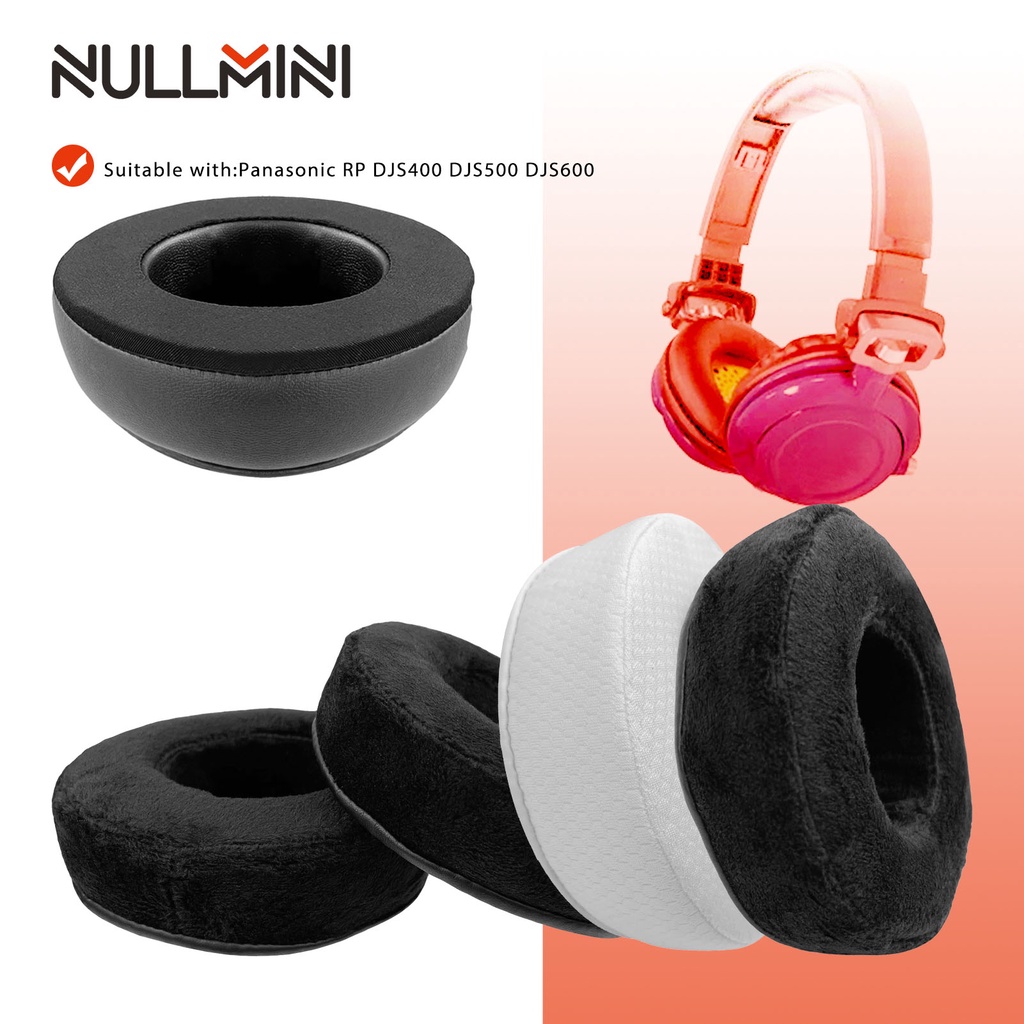 Miếng đệm tai nghe thay thế NullMini cho Panasonic RP DJS400 DJS500 DJS600 Tai nghe Đệm tai Earmuffs Velour Tay áo băng đô