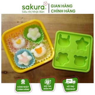 Khuôn ép cơm Bento (gấu, thỏ, ngôi sao)