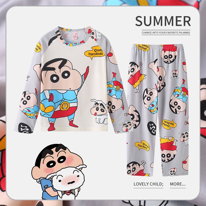 Hoạt Hình Bộ Đồ Ngủ 2 Món Gồm Áo Tay Dài + Quần Dài In Hình pikachu Cho Bé Trai