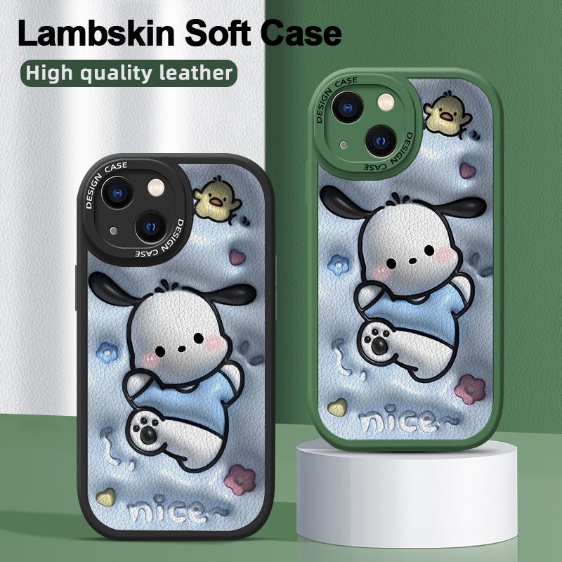 Bao Da Điện Thoại Họa Tiết Hoạt Hình 3d pochacco Cho iphone 15 pro max 15 plus 12 pro max 12 mini iphone 11 pro max Ốp