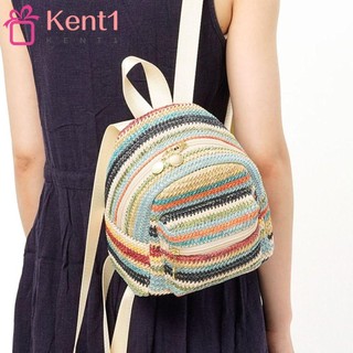 Kent1 ba lô đan rơm đa năng thời trang cho nữ