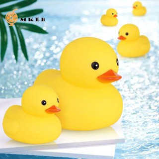 Mkeb Đồ Chơi Vịt Vàng Cao Su Mềm Có Tiếng Kêu Vui Nhộn Cho Bé Khi Tắm