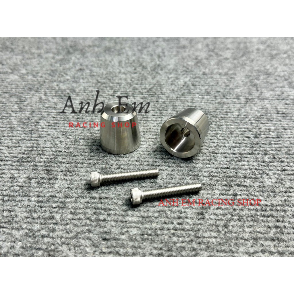 Gù Salaya Inox Chống Rung Kiểu SH MẪU TRƠN BÓNG Tiện Lòng Gắn Air Blade 2016-2023 , Vision Mới, Vario 160