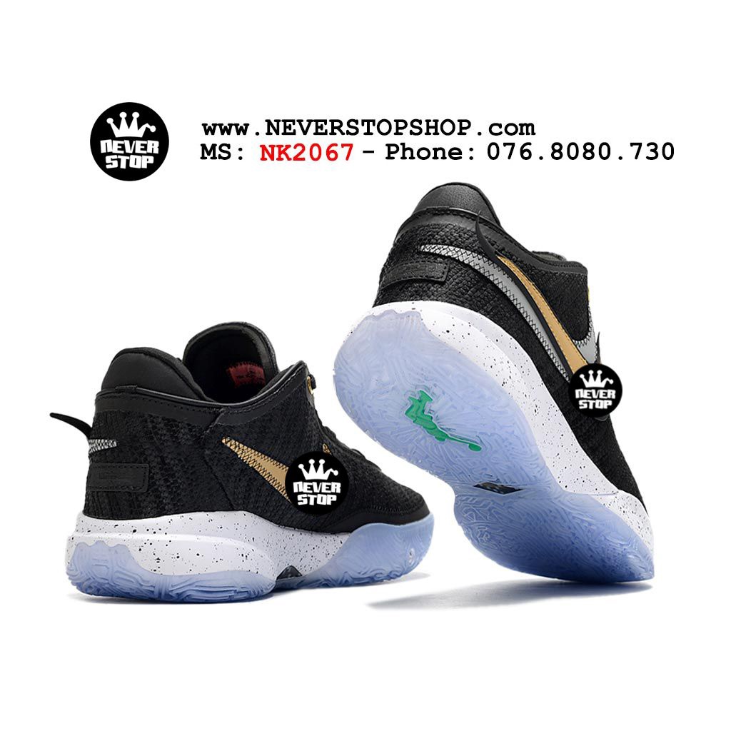 Giày bóng rổ LEBRON 20 ĐEN TRẮNG mới, độ bền bám cao chống mòn chuyên outdoor  | NeverStopShop.com