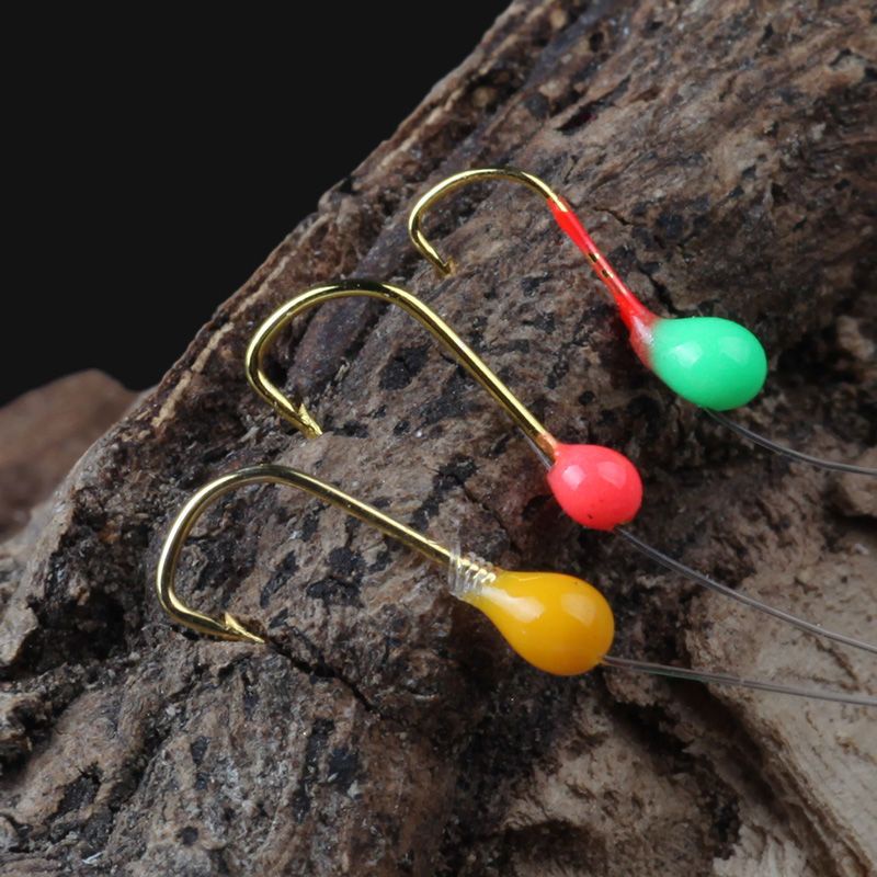 Bộ Dây Móc Câu Cá Màu Trắng Vàng Nhạt Nhỏ Móc Câu Cá Bảy Sao Băng Có Dải Trắng Và Móc Câu Cá