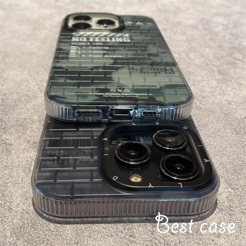 Ốp Điện Thoại Họa Tiết Gạch Rằn Ri Cho iphone 15 14 13 12 11 pro max