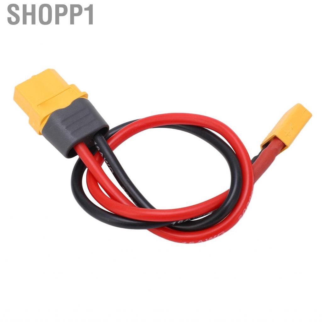 Shopp1 XT60 Female To XT30 Male Adapter Cable  23.5cm Plug Connector for RC Car