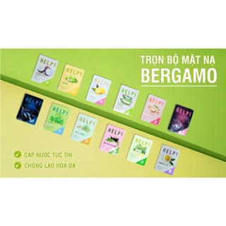 Mặt nạ dưỡng da Bergamo Help Mask Pack dưỡng ẩm căng bóng da (Miếng)