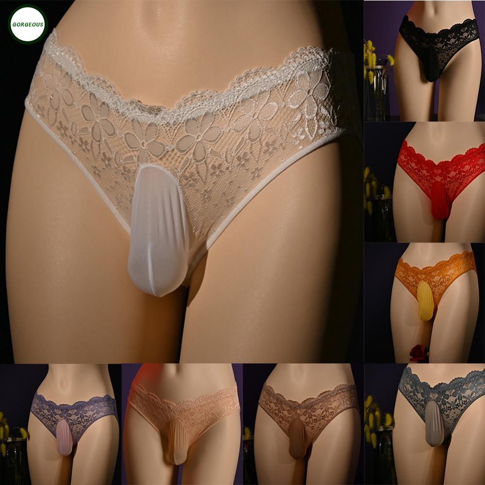 New Coming~Mens Underwear See Through Ball Pouch Briefs Crotchless Slight Stretch#Home Essentialses