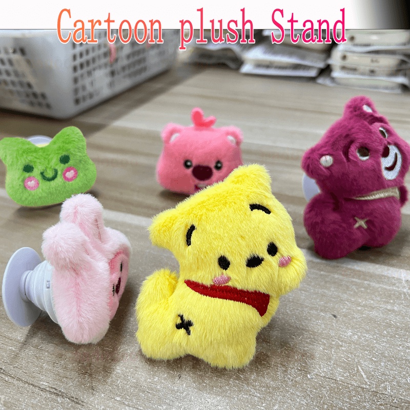 Ốp lưng Cartoon Soft Redmi Note 13 Pro+ 12S 4G 12 Pro Plus 5G 13C 12C A1 A2 11S 11 10C 10 9T 9C 9A POCO X5 Cute Frog Winnie the Pooh Bear Plush Stand Phone Case Full Wavy Cream Edge Fine Hole Airbag Anti-fall Back Cover NY 70