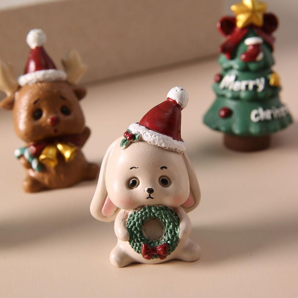 Mmluck Tượng Nhỏ Hình Người Tuyết Hoạt Hình Trang Trí Tiểu Cảnh Giáng Sinh