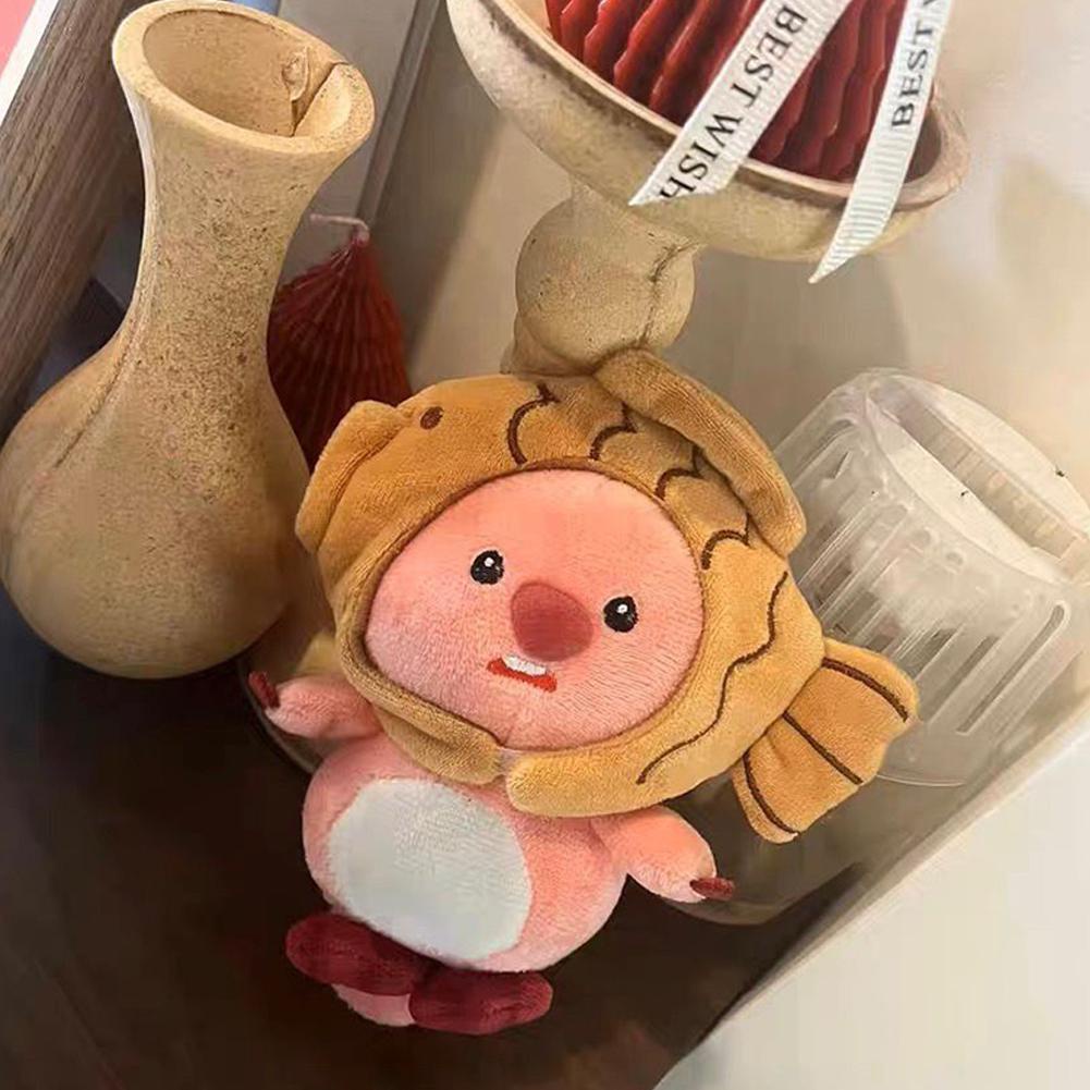 Đồ chơi nhồi bông Hình Động Vật Hoạt Hình Màu Hồng 18cm g8e9