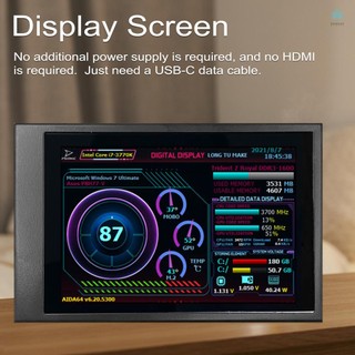 High-Quality IPS Display Screen Monitor for Raspberry Pi Computers and ITX PC Chassis