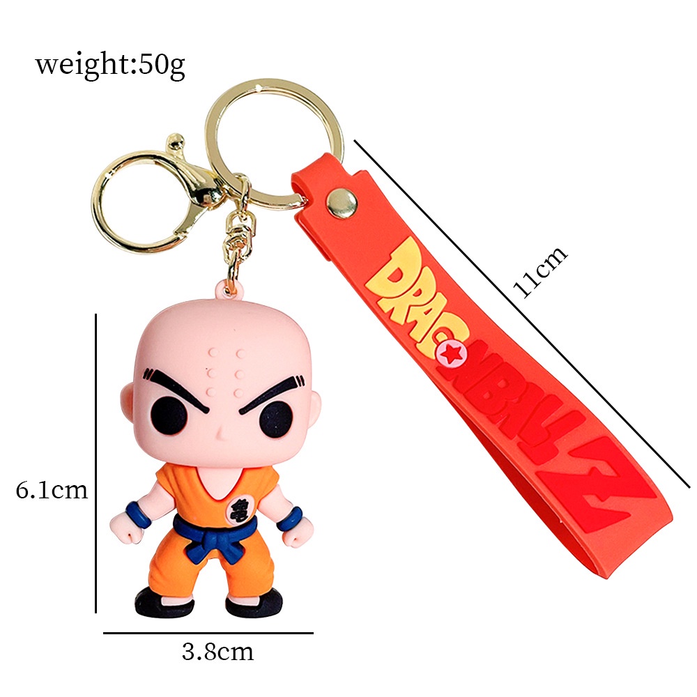Móc Khóa Silicon Hình Nhân Vật goku Trong Phim Hoạt Hình dragon ball