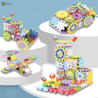 Bộ đồ chơi lắp ráp bánh răng chạy điện cho trẻ em