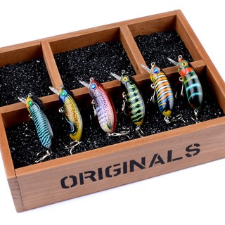 Mồi mồi warcraft minnow bionic mồi 6cm / 9.7g mồi minnow mồi chìm chậm sơn phủ mồi cứng mồi giả