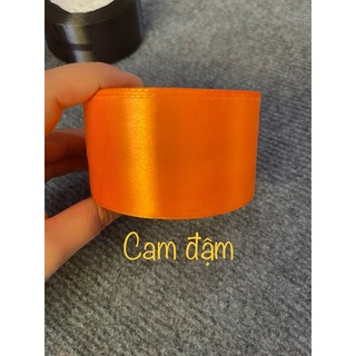Cuộn ruy băng lụa 4cm ( cuộn )làm hoa hồng lụa