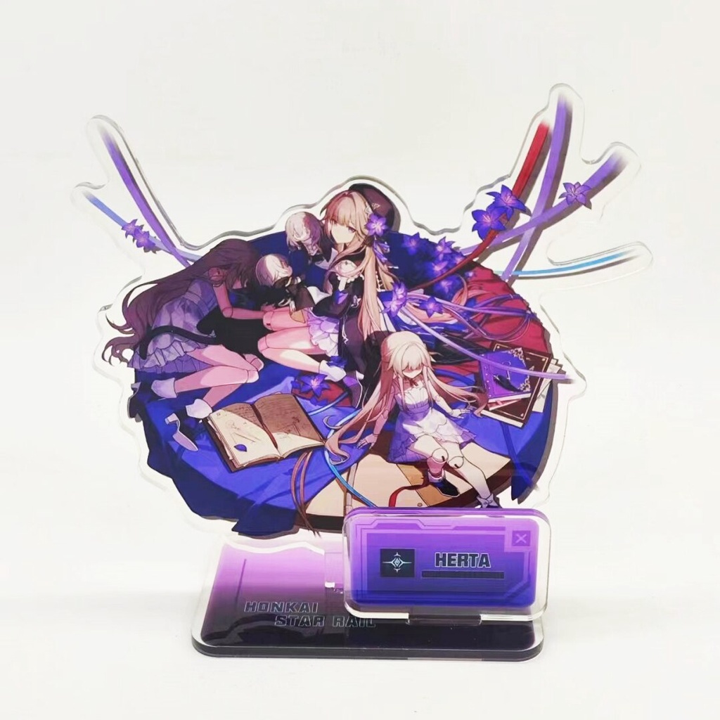 Mô hình Standee Anime Figure Honkai: Star Rail Sign Figures Bronya DanHeng JingYuan Cute phụ kiện trang trí dễ thương