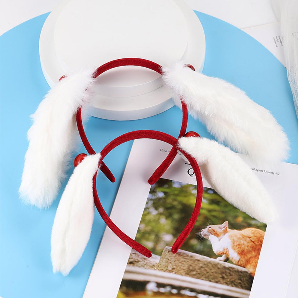 Dễ Thương Băng Đô Tai Thỏ Bông Đáng Yêu Dành Cho Nữ