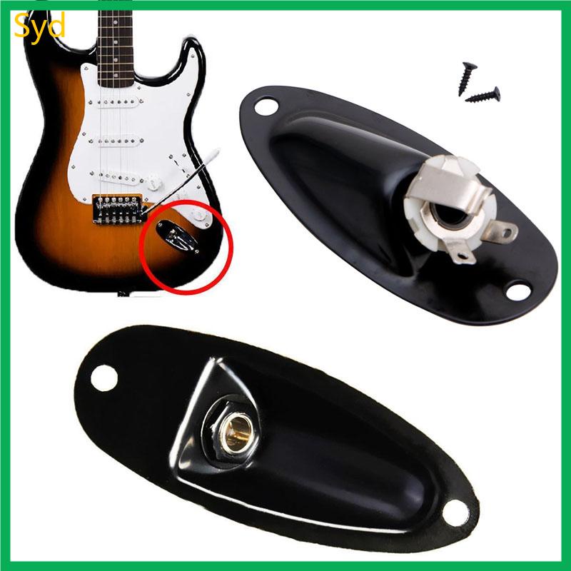 Syd Ổ Cắm Thuyền Đầu Ra Màu Đen Kèm Ốc Vít Cho Đàn guitar fender strat