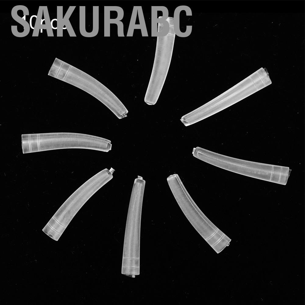 Sakurabc Transparent Plastic Elbow Tweezers Protective Cover Anti Dust Non Slip ZMN