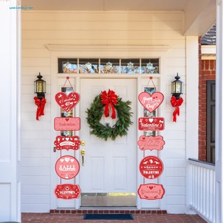 Yemianbuj Bộ Biển Hiệu Treo Cửa Hình Trái Tim Trang Trí Ngày Lễ Tình Nhân Lãng Mạn Cho Ngày valentine