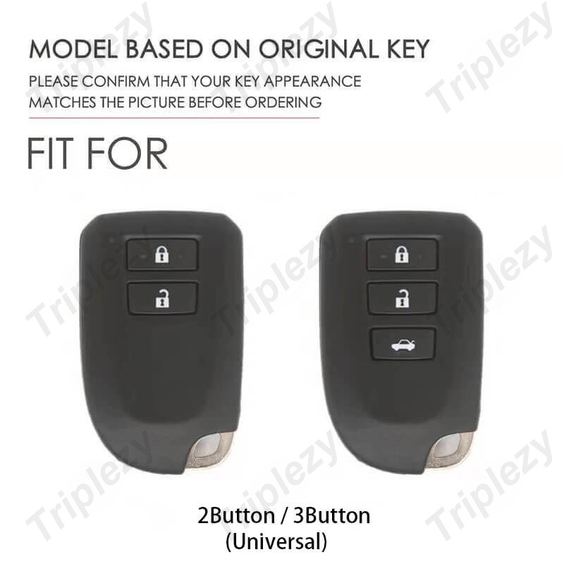 Vỏ Bọc Chìa Khóa Điều Khiển Từ Xa Bằng Hợp Kim Kẽm Cho toyota aygo hiace yaris activ wish hiace Versyso camry corolla yaris vios ncp 150