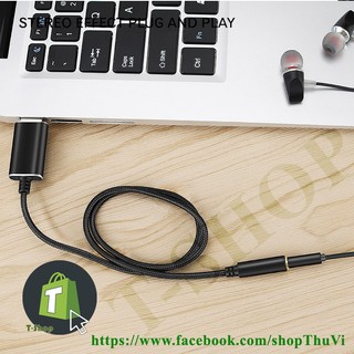 [BÁN SỈ]Cổng chuyển đổi USB sang Audio và Mic