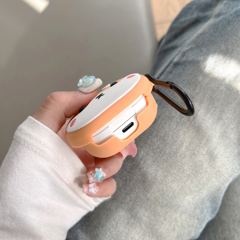 Bao Da Điện Thoại Chống Sốc Họa Tiết Chó shiba Cho samsung galaxy buds pro & buds2 pro Ốp