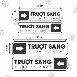 Bộ 2 miếng dán trượt sang dán cửa kính cửa lùa