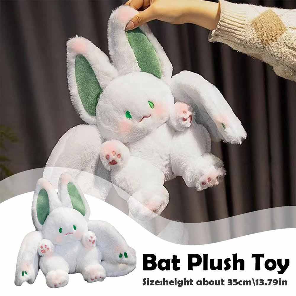 Bat Rabbit Stuffed Doll, 35/45CM Bat Bunny Plush Toy, Cute Bat Rabbit Cartoon Flying for Party Decor