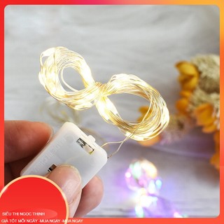 D81223 đèn thần tiên led mini 1m 2m/đèn thần tiên đầy sao dây đồng chạy bằng pin/đèn dây trong nhà chống nước 1