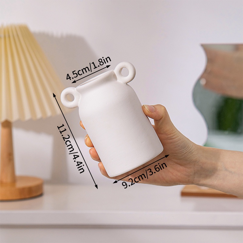 Bình Hoa Sứ Trắng Để Bàn Trang Trí Phòng Khách Đơn Giản Hiện Đại | BigBuy360 - bigbuy360.vn