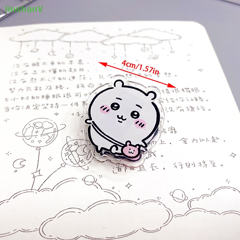 Kẹp Gấp Hai Mặt Bằng acrylic In Hình Gấu Hoạt Hình chiikawa usagi hachiware Dễ Thương Cho Học Sinh