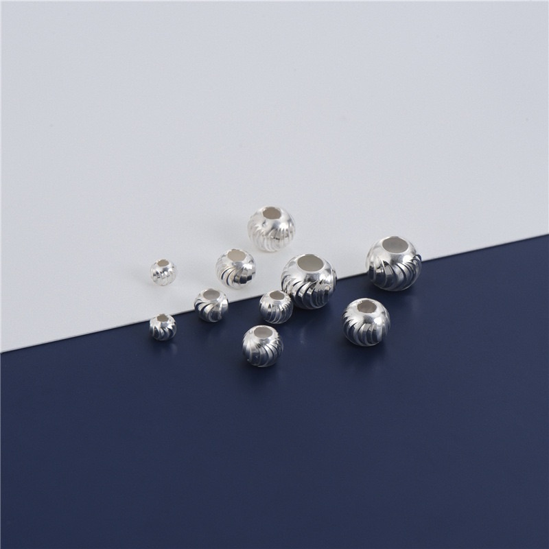 Charm bi bạc HTJEWELRY phay 4mm  PH948