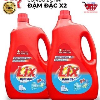 ComBo 2 Can Nước Giặt Lix Đậm Đặc 3,6 kg