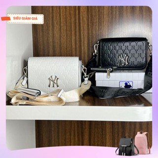 🔥SALE-Túi MLB 2 CHI TIẾT chữ NY dáng vuông đen , trắng  dây đeo bản to size 20 thời trang trẻ 2024