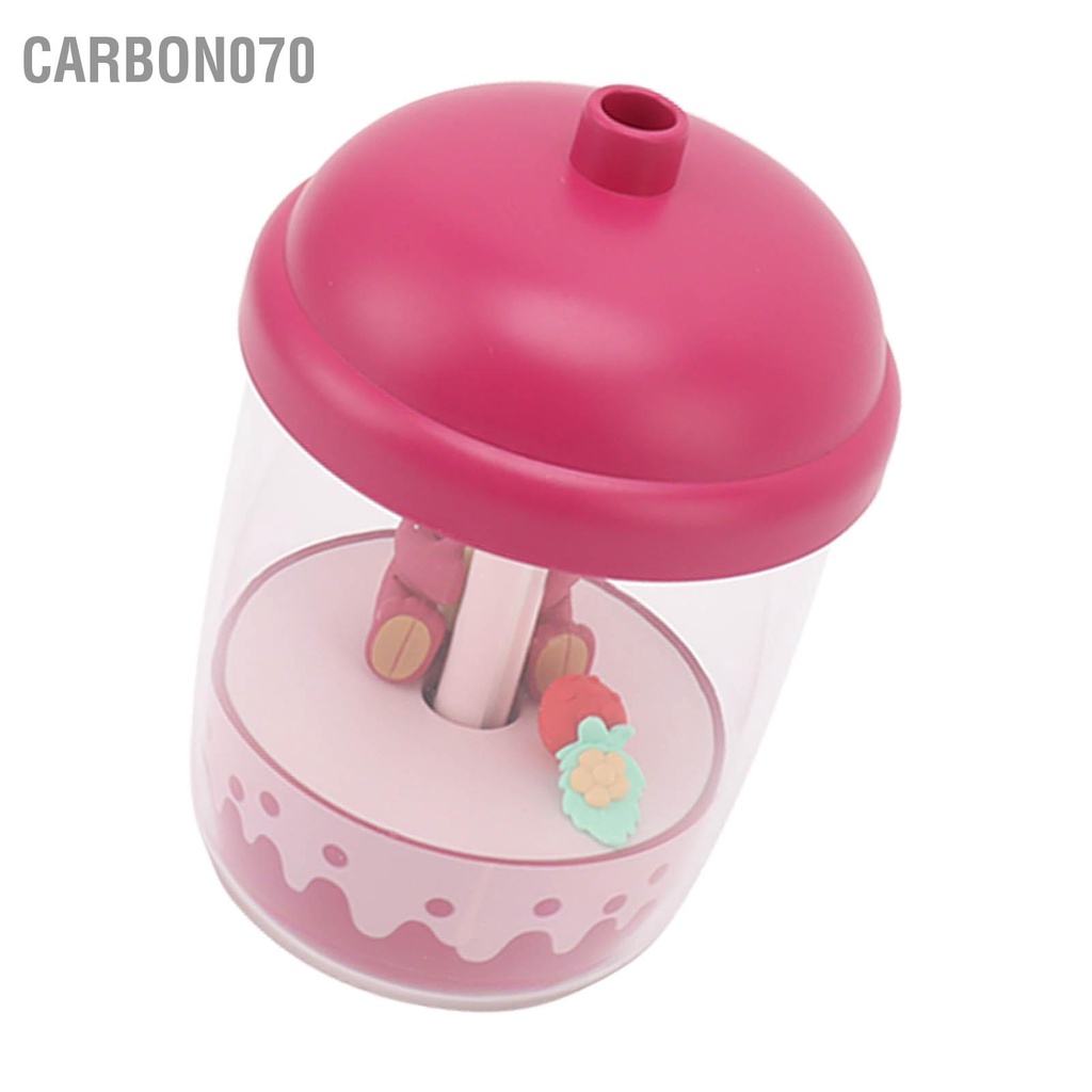 Carbon070 Máy tạo độ ẩm phun sương siêu âm Gấu dễ thương Im lặng An toàn không khí nhỏ cho phòng ngủ Văn tại nhà 300ml