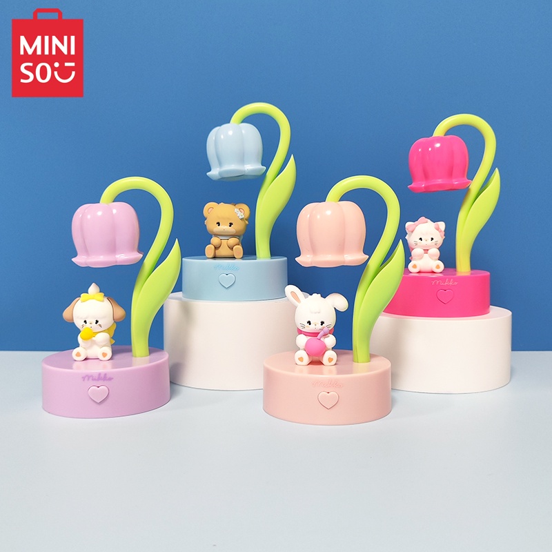 Miniso Đèn Ngủ miniso mikko Dạ Quang Để Bàn Trang Trí Phòng Ngủ Cho Bé Gái