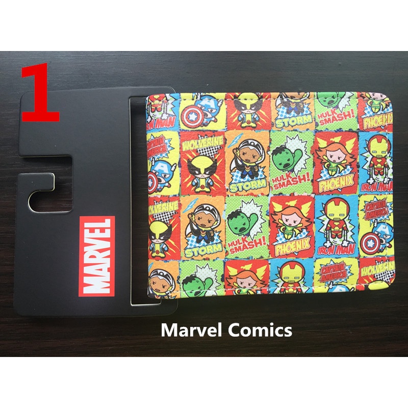 Ví Da Ngắn In Hình Siêu Anh Hùng marvel / Người Sắt / thor / hulk Có Ngăn Đựng Tiền Xu Cho Nam Và Nữ