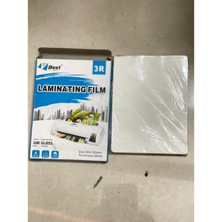 Nhựa ép plastic 9x12cm 35mic xấp 50 tờ