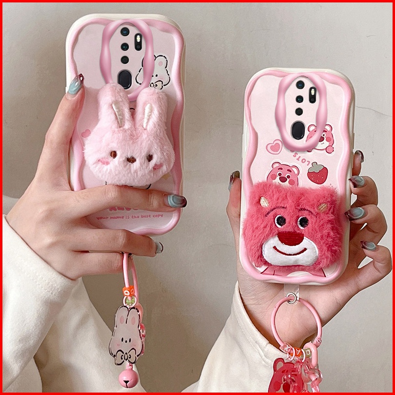 Ốp lưng Oppo A9 2020 Ốp lưng Oppo A5 2020 Ốp Điện Thoại Trang Trí Thú Nhồi Bông Dễ Thương Cho oppo a