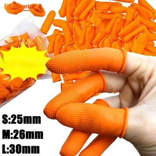 Găng tay latex co giãn bảo vệ ngón tay chống tĩnh điện dùng một lần màu cam