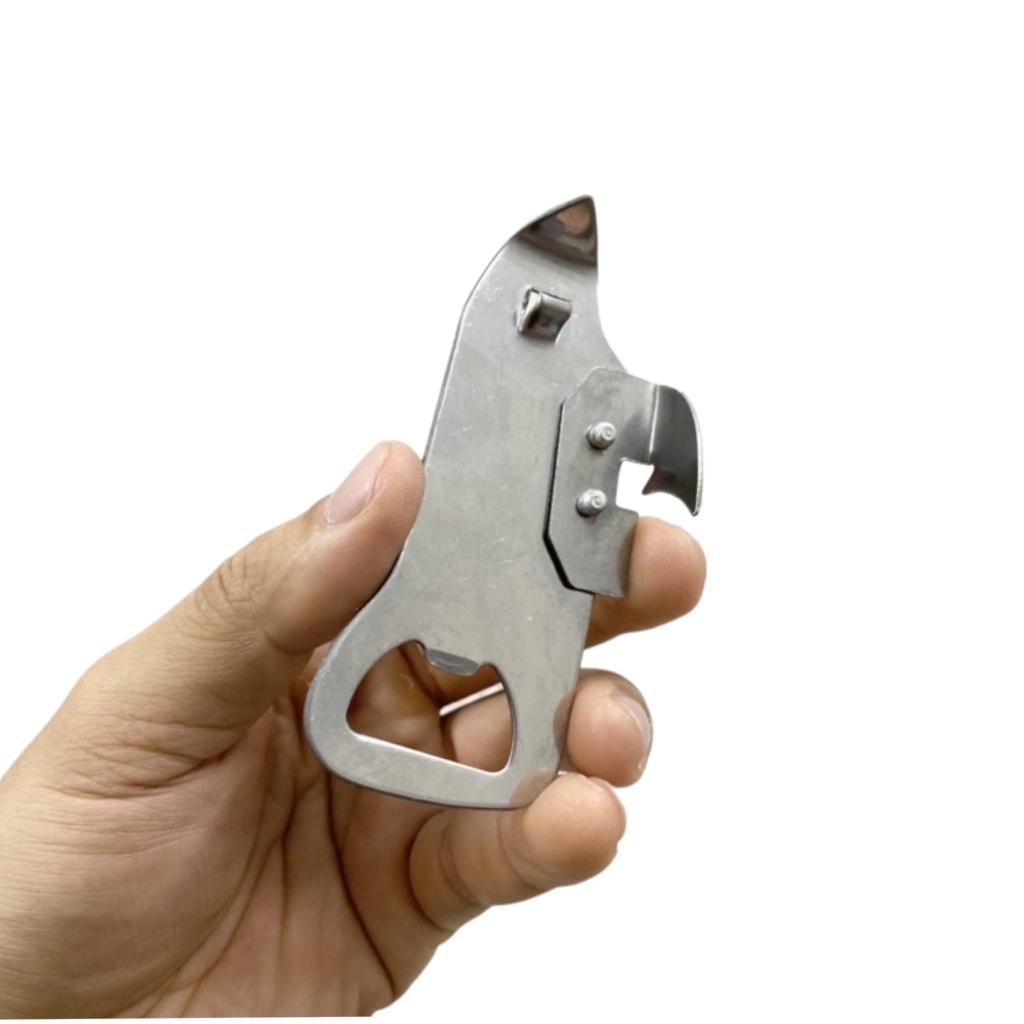 Dụng Cụ Khui Hộp INOX, Khui Bia, Khui Nắp Chai Đa Năng, hất liệu inox chắc chắn, bền đẹp