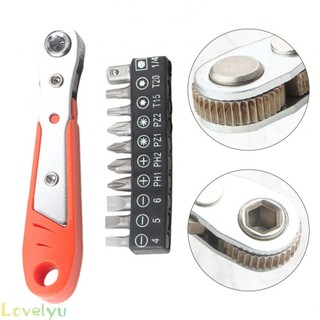 ⭐LOVE⭐ Screwdriver Bits Magnetic Pcs Ratcheting Right Spanner Automotive Work
