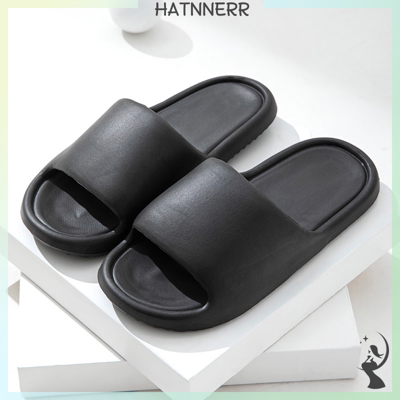 Dép Đi Trong Nhà Đế Dày Màu Trơn Chống Trượt Thoáng Khí Dành Cho Cặp Đôi fhs