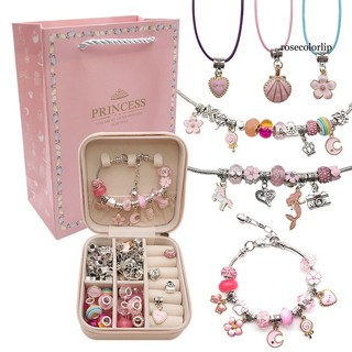 Set 66 hạt xỏ lỗ dùng để làm vòng tay thủ công trang trí năm mới